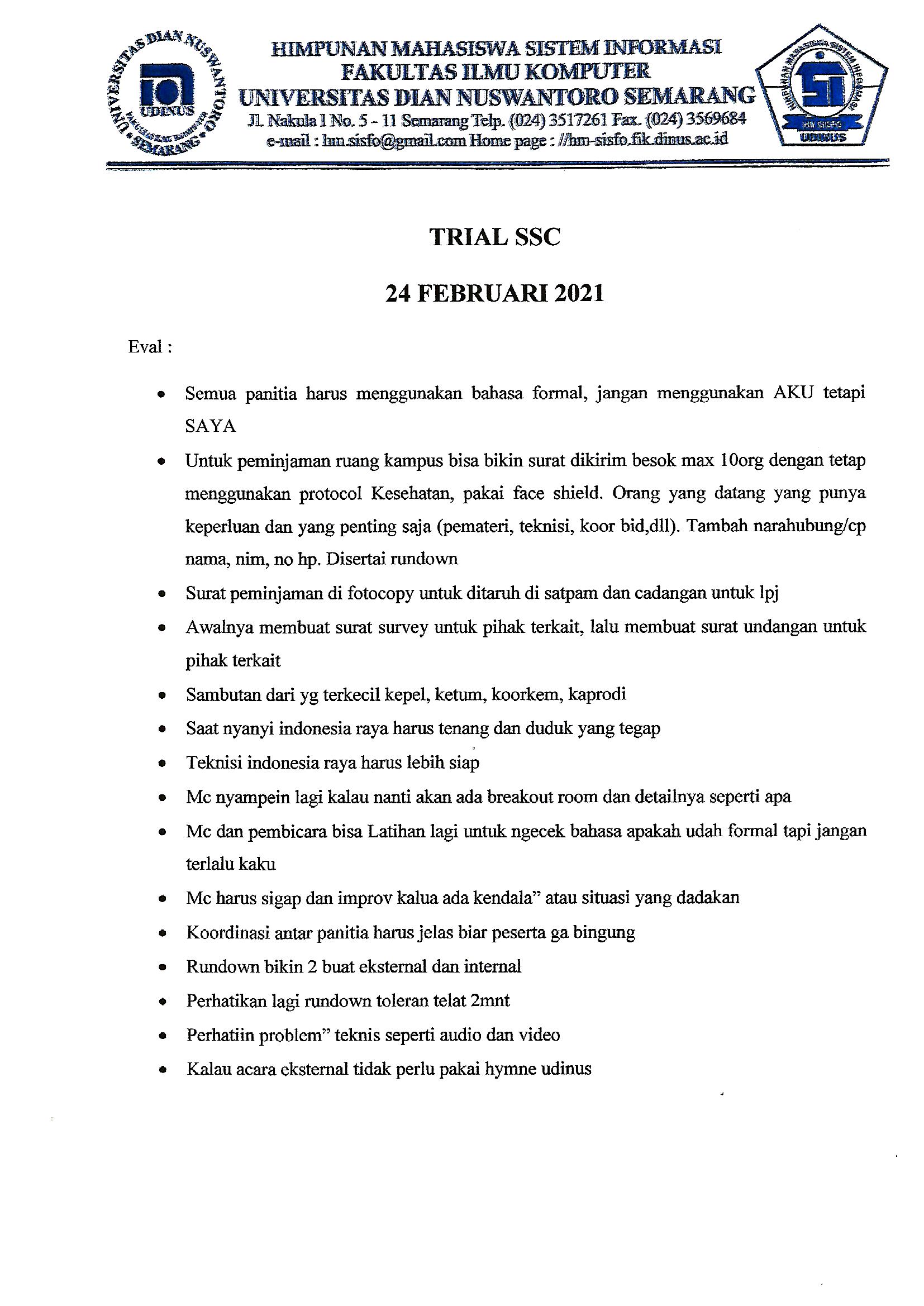 Hasil Trial 24-02-2021